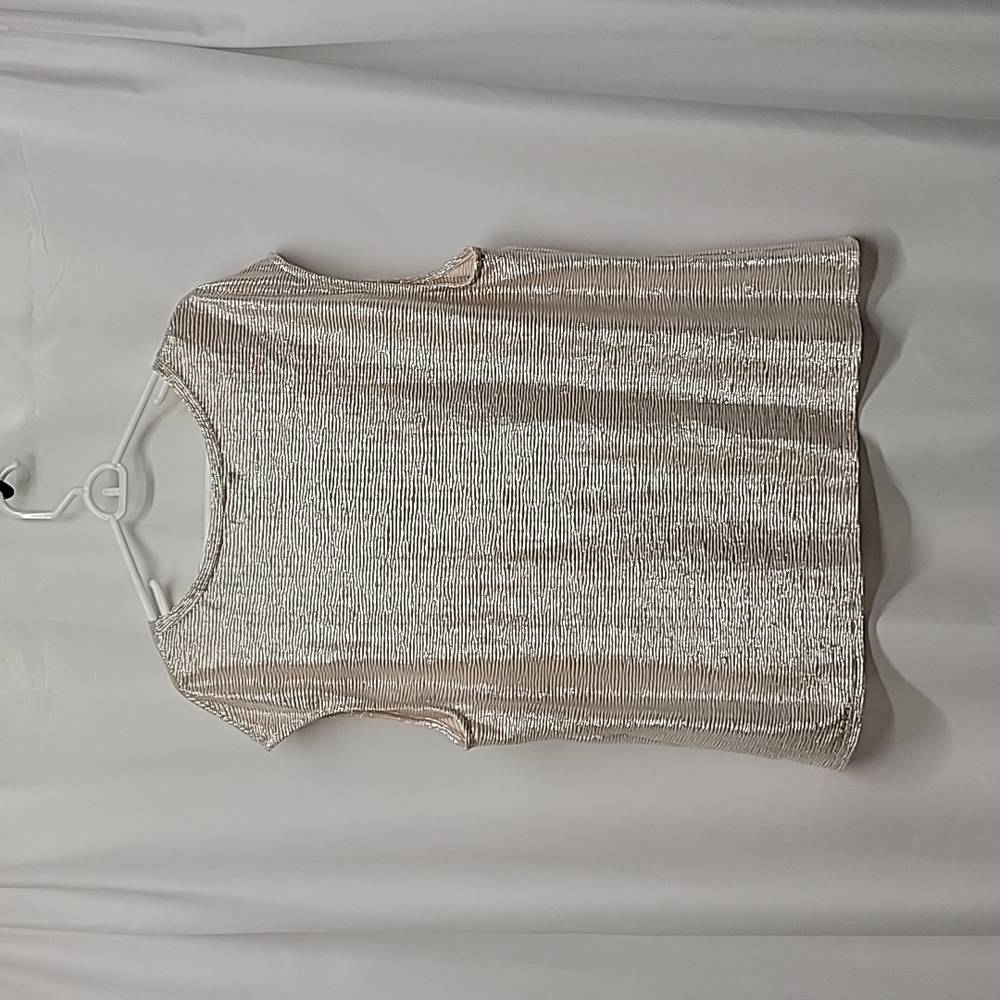 Liz Claiborne Career Shimmery Sleeveless Dressy Blouse Top 1X EUC Rom-com Core - Picture 7 of 9